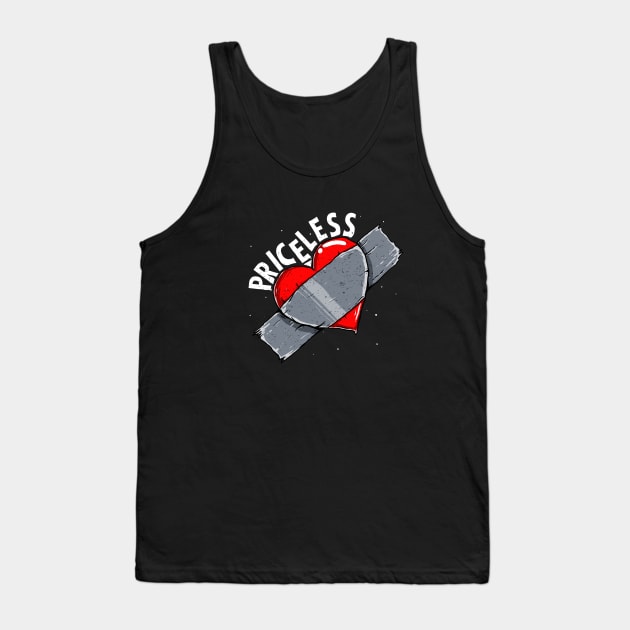 Duct Tape Heart - Priceless Tank Top by A Comic Wizard
